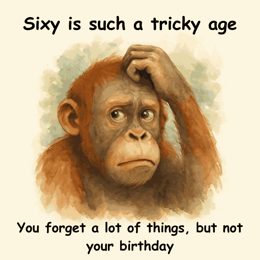 60th Birthday Funny eCard